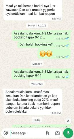 Dah penuh tanpa notis