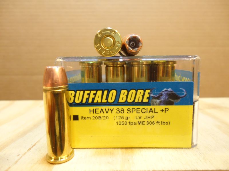 38 Special Buffalo Bore 125gr JHP +P 20B - Factory Ammo pull-downs -  10mm-Firearms
