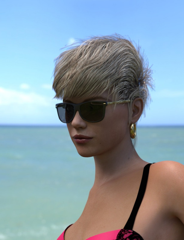 Azzuria Hairstyle for Genesis 3 and 8 Female s