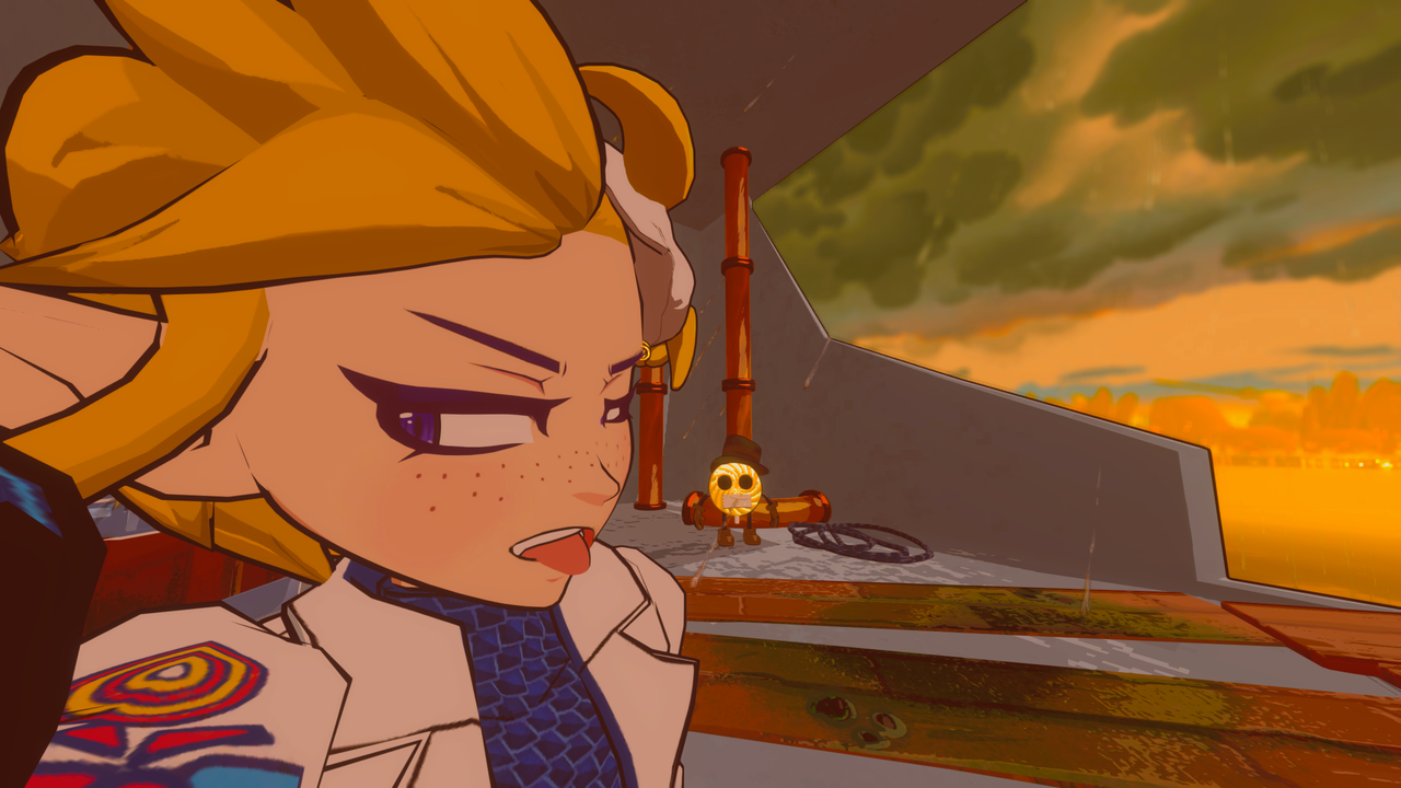 Photo mode selfie with Beebz and Mint from Demon Tides