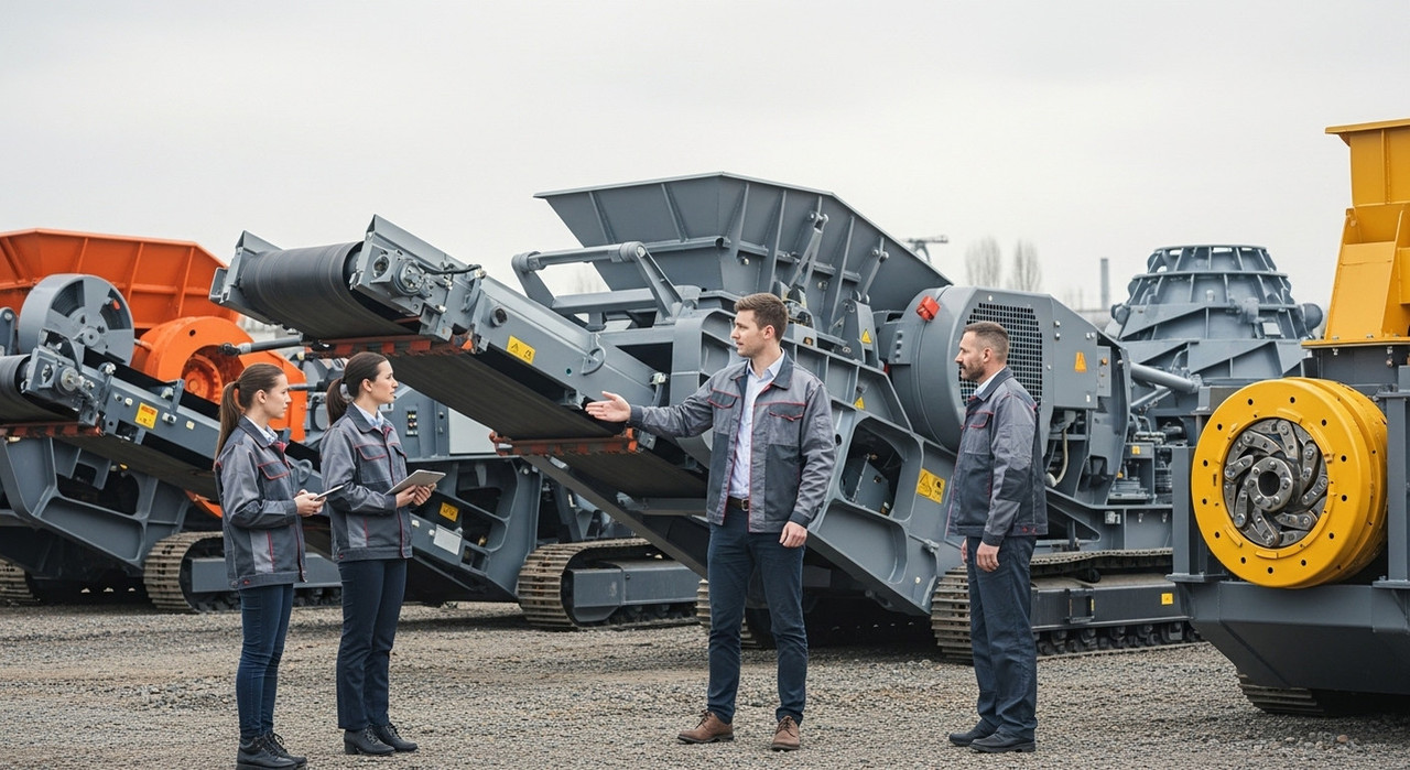 Виды дробильного оборудования на промышленной площадке