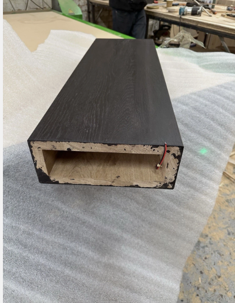 Modern Floating Stair Tread Black
