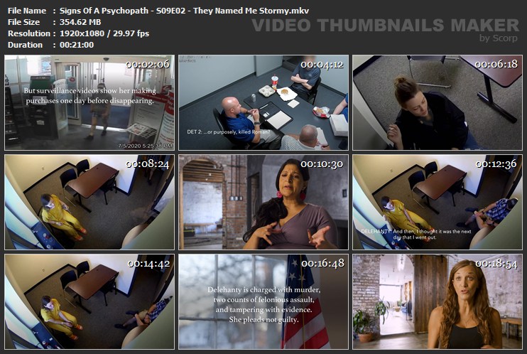 Signs Of A Psychopath - S09E02 - They Named Me Stormy.mkv