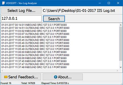 VovSoft Log Analyzer 2.2