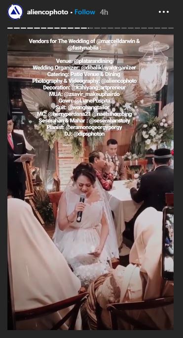 Pernikahan Marcell Darwin dan Nabila Faisal