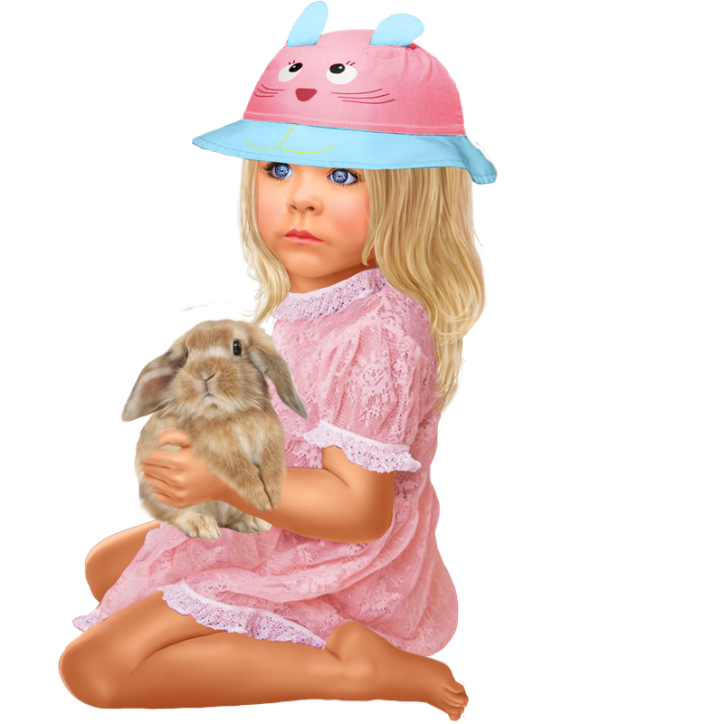 Baby_with_a_rabbit 2