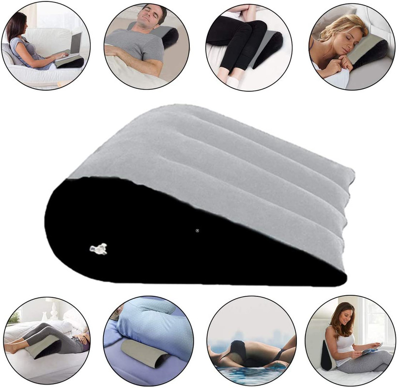 Inflatable Wedge Sex Aid Pillow Triangle Love Position Cushion Couple