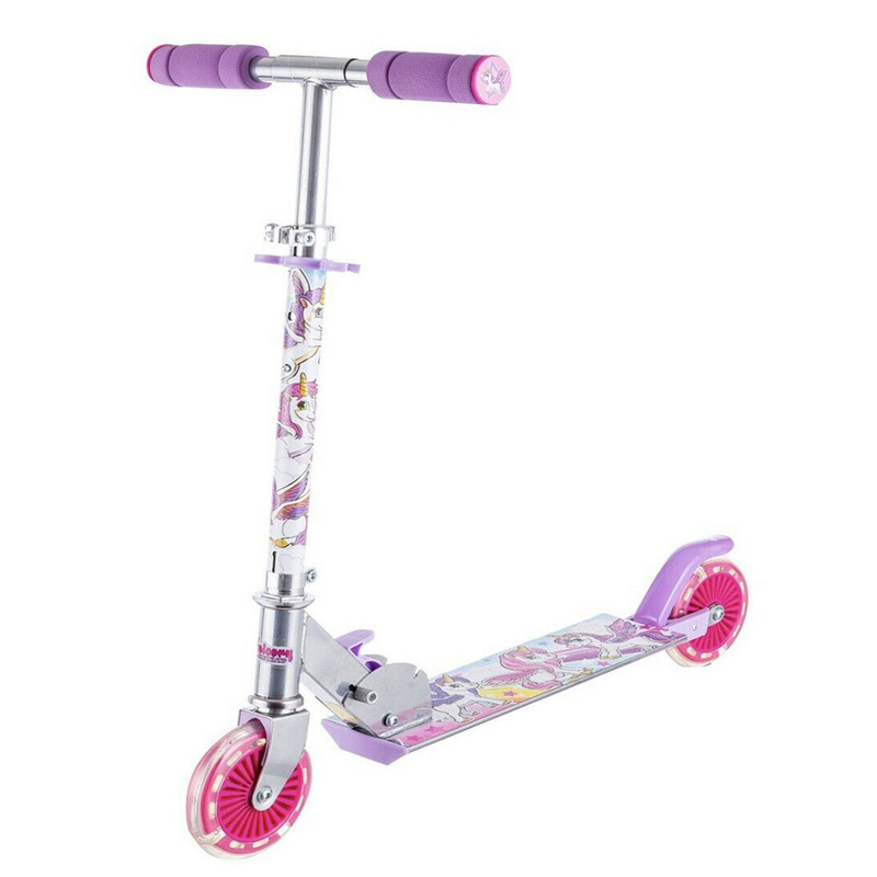 unicorn lights and sound scooter