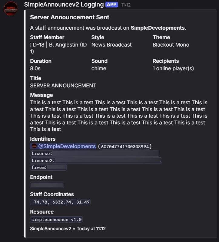 SimpleAnnouncev2 gallery image