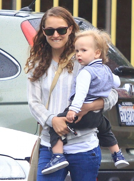 Photo of Natalie Portman  & her Son  Aleph Portman-Millepied