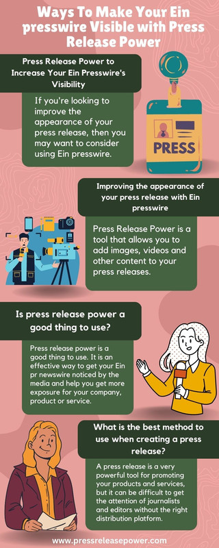 Ways To Make Your Ein presswire Visible with Press Release Power (1)