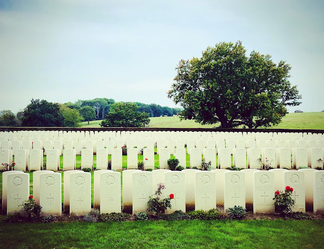 Cementerio de guerra canadiense de Dieppe, en Hautot Sur Mer, Francia