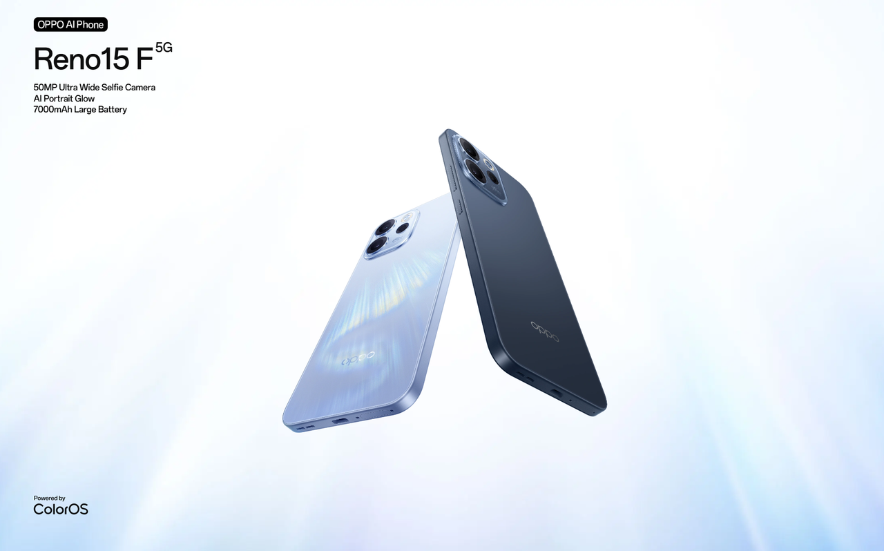 Oppo Reno15 F 5G - 256GB - 12GB RAM - Aurora Blue | mobilaty