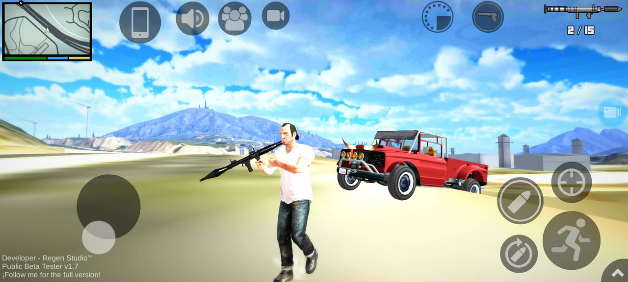 Combat system in GTA V Android