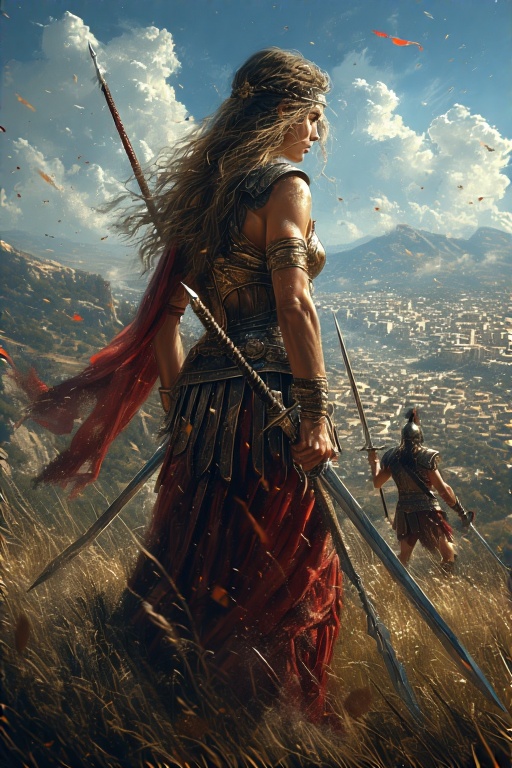 Greek-Warrior-Female-Spears-Sw-16