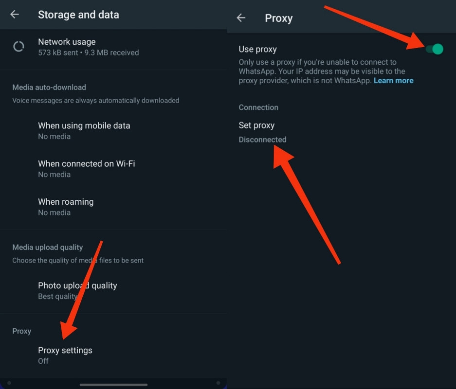 Cara setting proxy di whatsapp