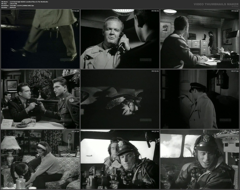 12 O'Clock High S02E01 Loneliest Place In The World.mkv