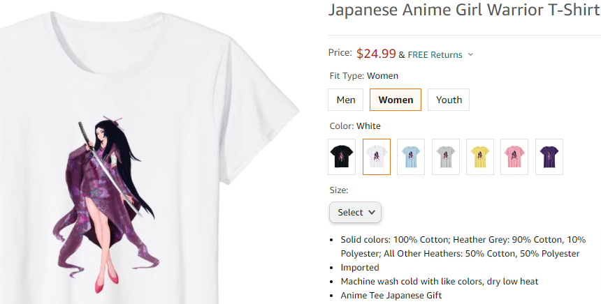 Amazon-com-Japanese-Anime-Girl-Warrior-T-Shirt-Clothing-Rymatica-Studios