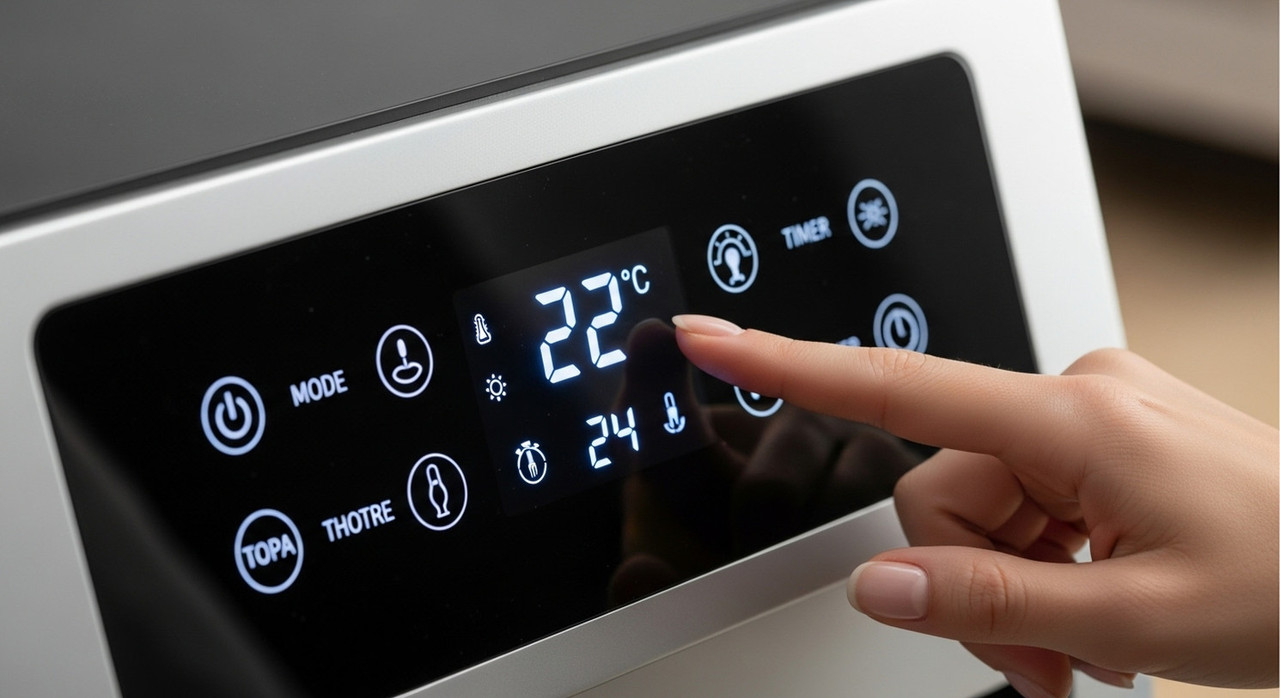 Современная панель управления тепловой пушкой с термостатом и программируемым таймером