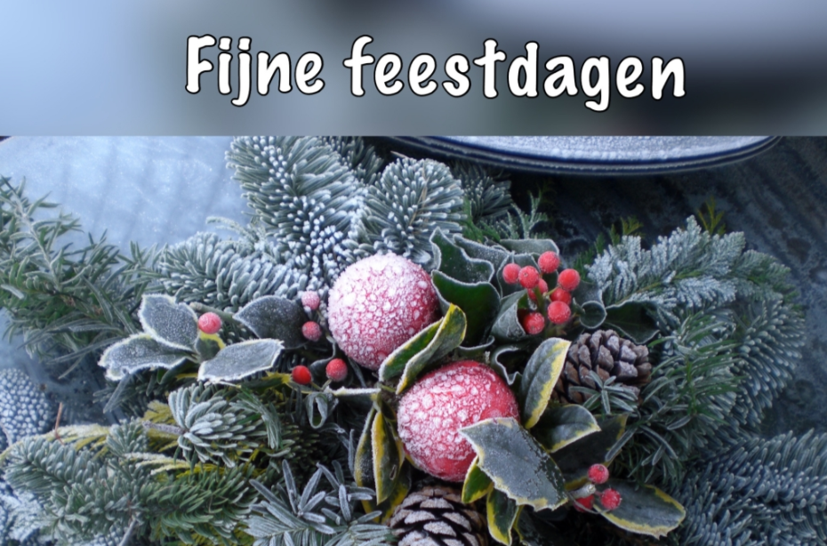 fijne feestdagen