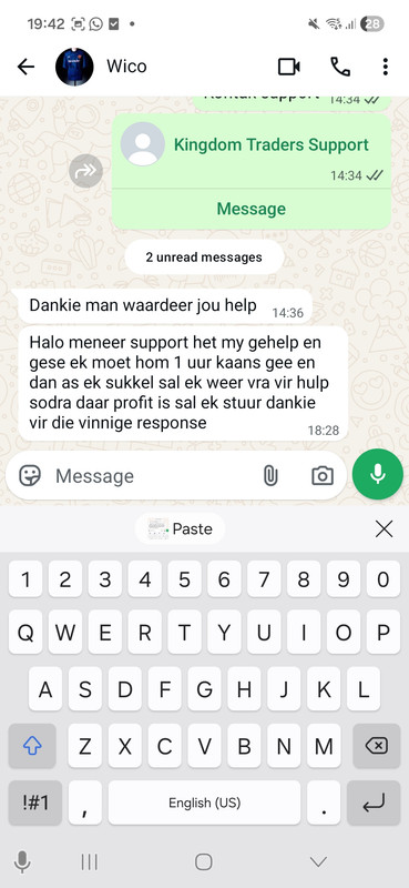 Client feedback