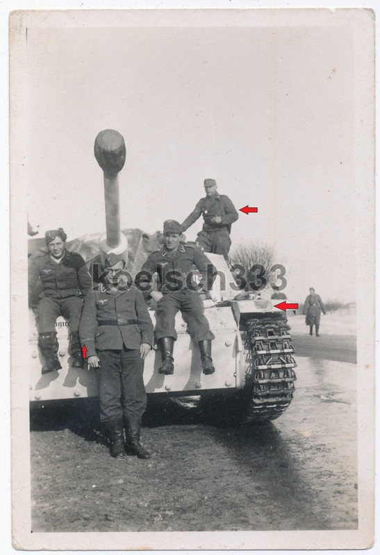 Foto Sturmgeschütz Panzer 78. Sturmdivision Wappen  Eiserne Faus