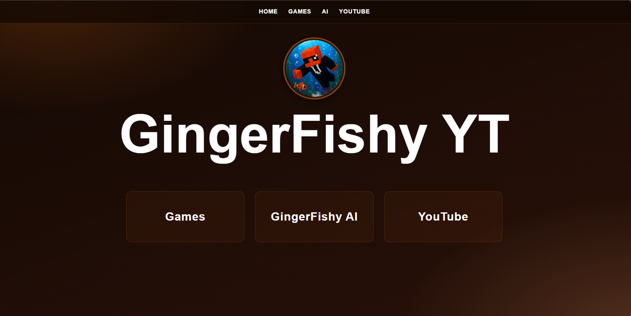GingerFishy website example
