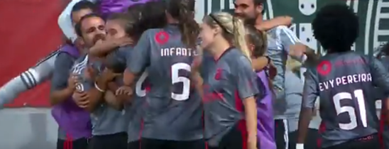 FUTEBOL FEMININO: BENFICA VENCE A SUPERTAÇA FRENTE AO SP.BRAGA