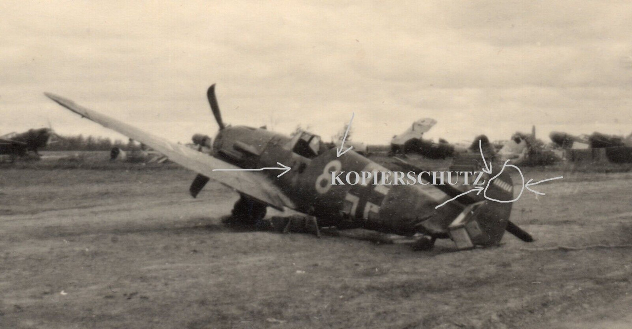 x16- Russland 41 Flugzeug Plane Me 109 Messerschmidt Abschußbalken Emblem 8 (1)
