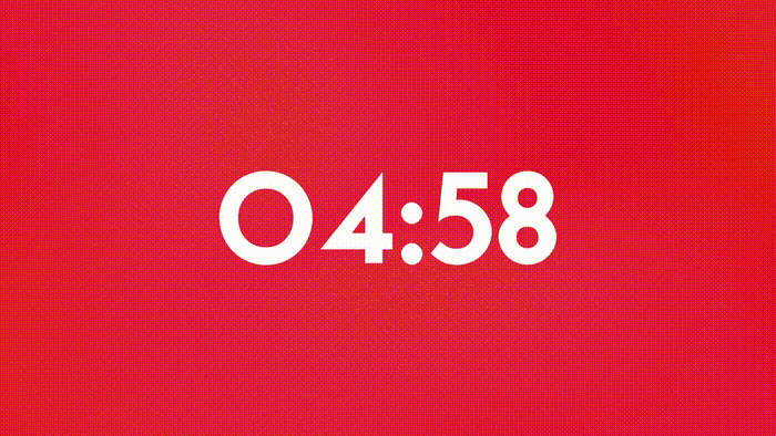 Deep Orange Gradient 5 Min Countdown ProPresenter