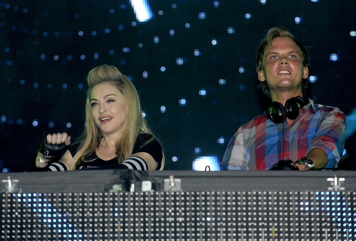 Avicii-with-madona Avicii with madona