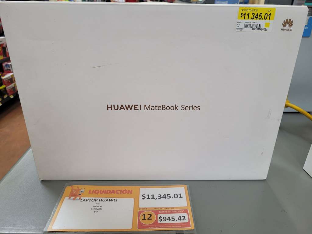 Walmart huawei matebook series modelo KLVC-WAH9L 