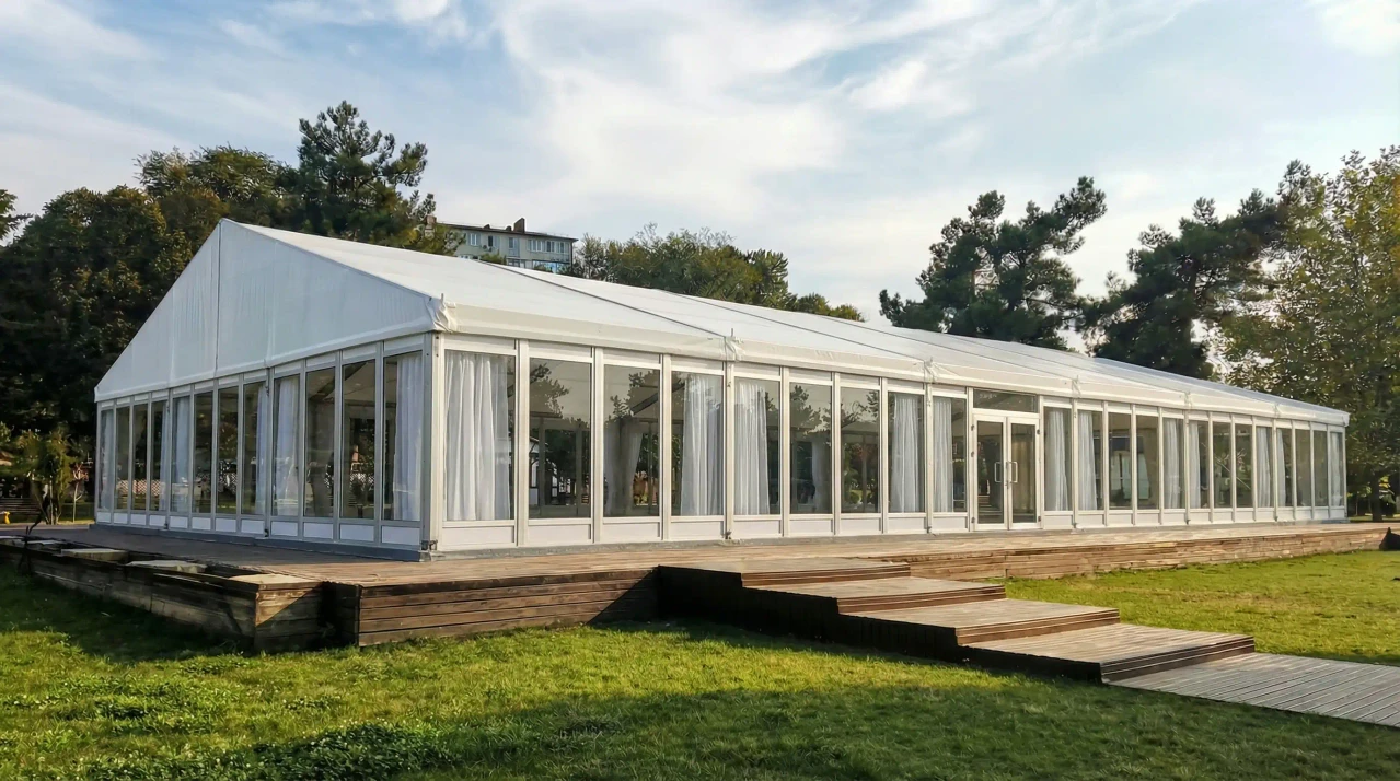 Шатер двухскатный 15х30 метров