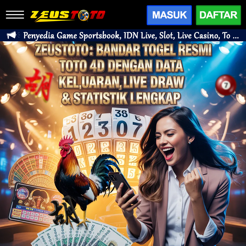 ZEUSTOTO: Bandar Togel Resmi Toto 4D dengan Data Keluaran, Live Draw & Statistik Lengkap image 1