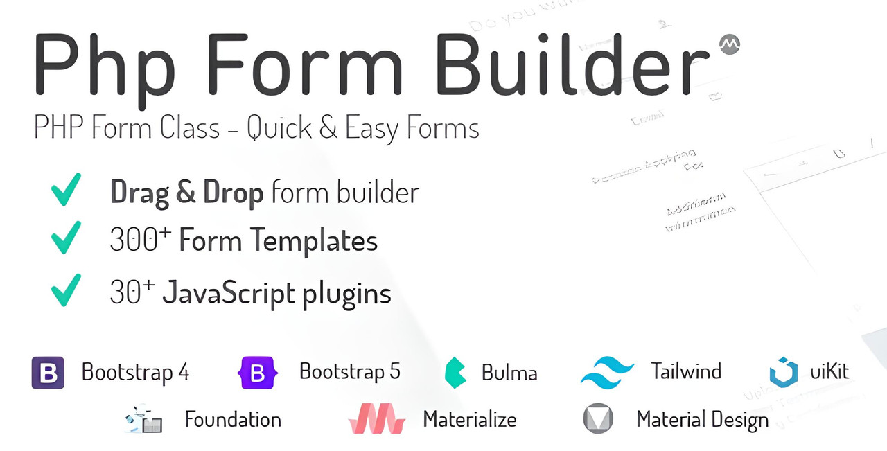 PHP Form Builder Script