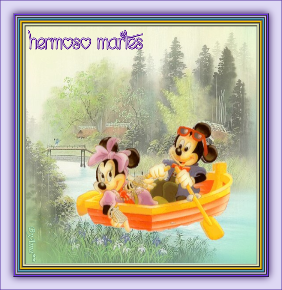 Minnie y Mickey , Paseando  MARTES