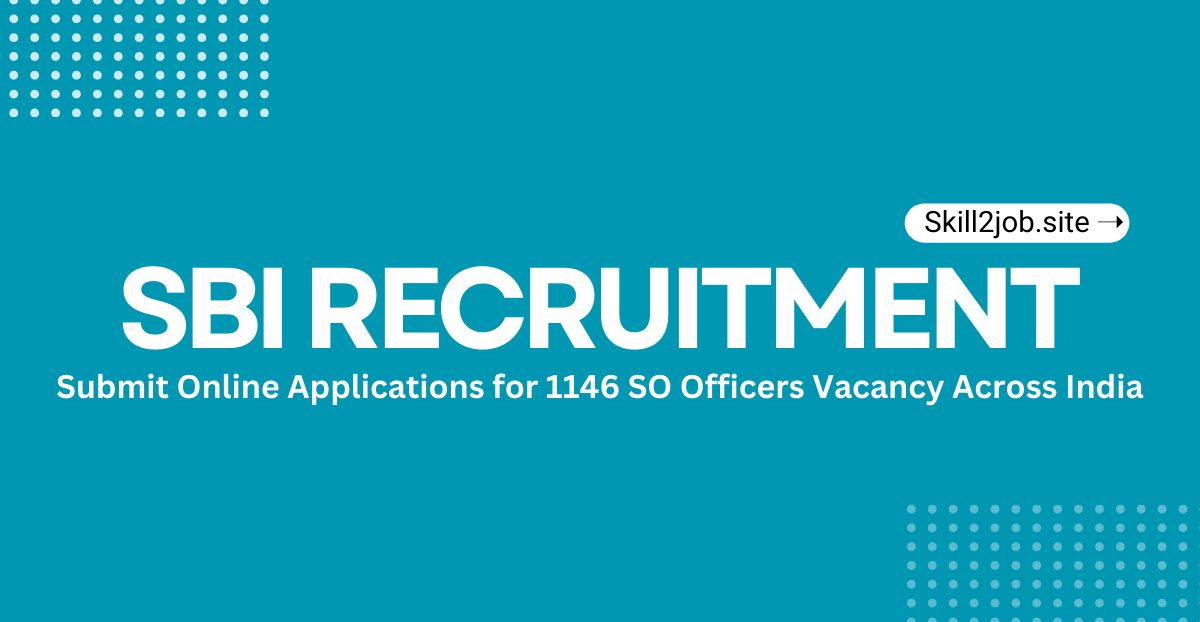 SBI SO Recruitment 2026