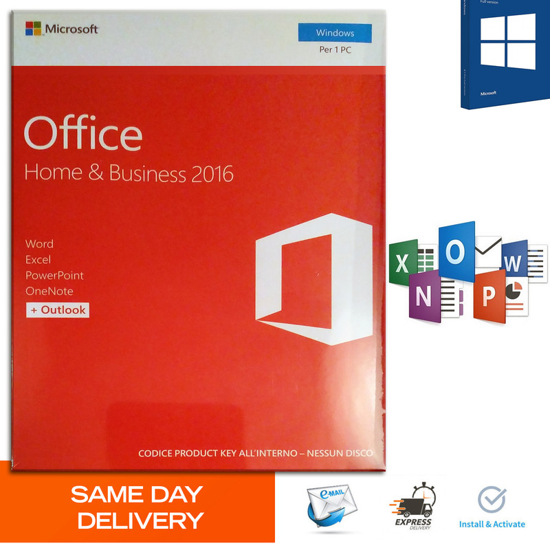Microsoft Office 2016 Home And Business Product Key Authentic