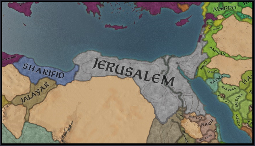 After successive Crusade Holy Kingdom of Jerusalem has significantly expanded  