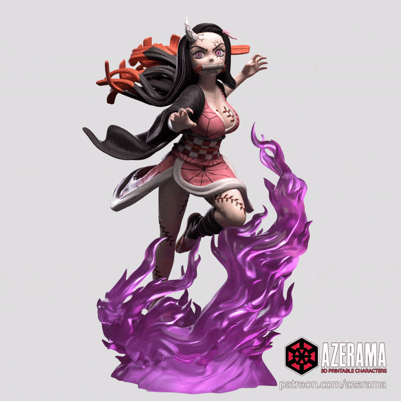 Nezuko Kamado - Kimetsu no Yaiba - Demon Slayer - NSFW - AZERAMA