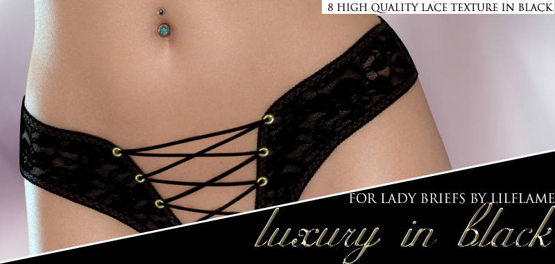 Luxury in Black – Lady Briefs