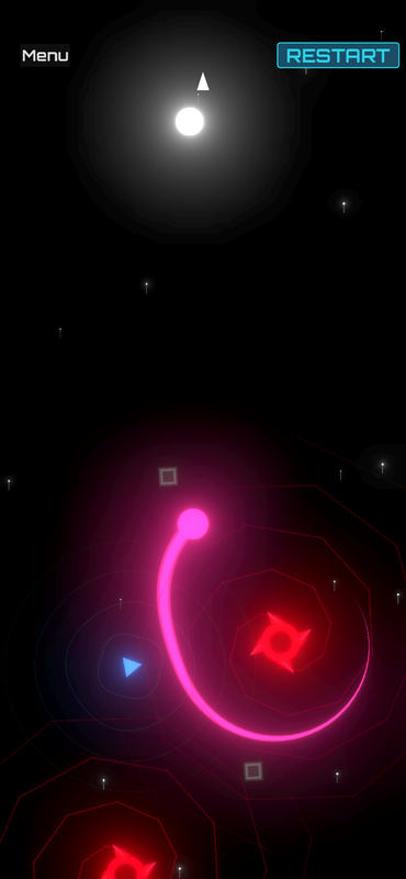 GravityShot orb interacting with celestial objects