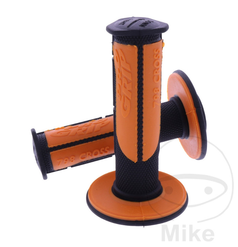 Pro Grip Griffe Gel SCHWARZ-ORANGE (ohne Loch)
