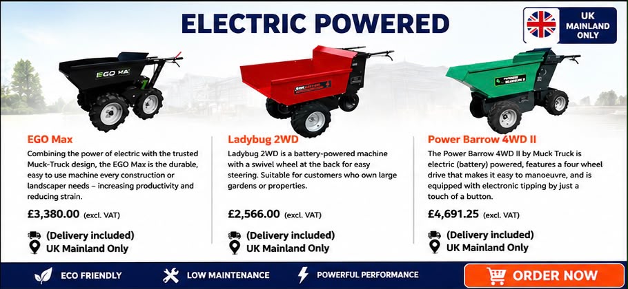 UK Petrol Powered Wheelbarrows