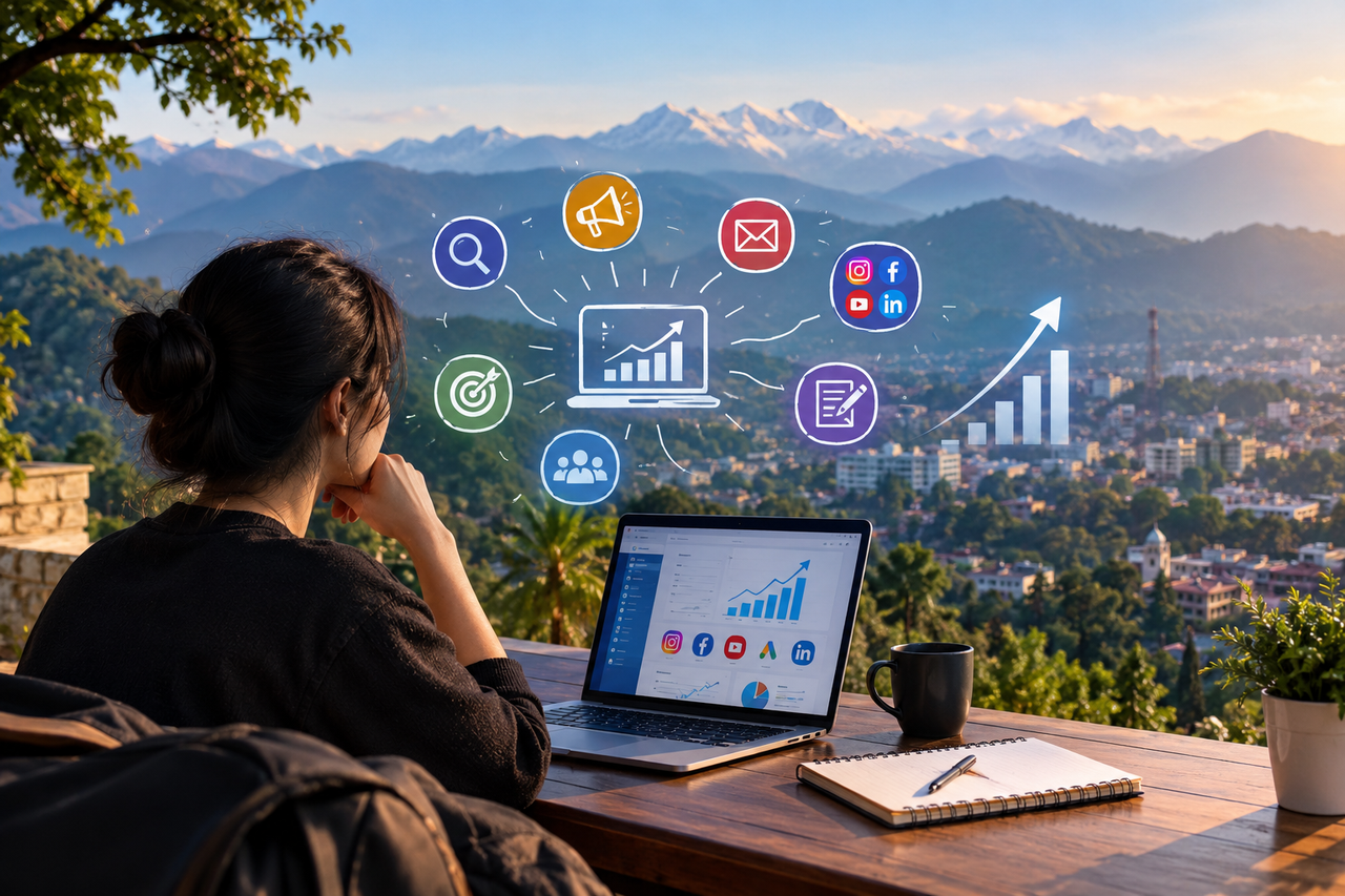 Digital Marketing Hub and Agency Workspace at SEO PPC Studio Dehradun