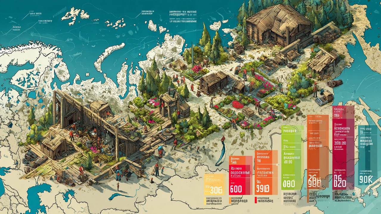 Сравнение стоимости разборки дома в регионах России для ландшафтных работ