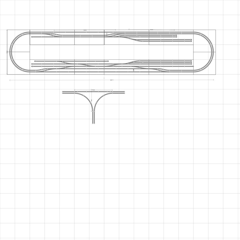 Модули совмещенные овалы (3х путная пассажирская)