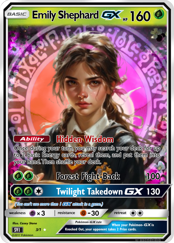 Emily Shephard Pokemon GX Card