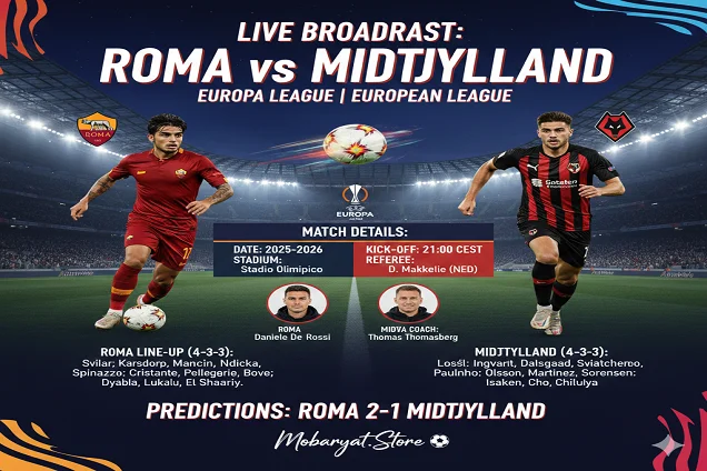 Roma vs Midtjylland - Europa League
