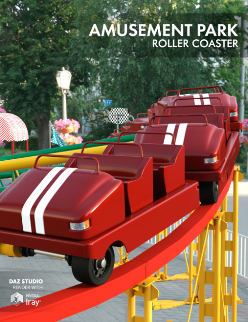 Amusement Park Roller Coaster